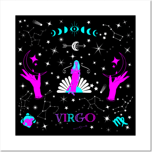 Virgo Zodiac Design Posters and Art